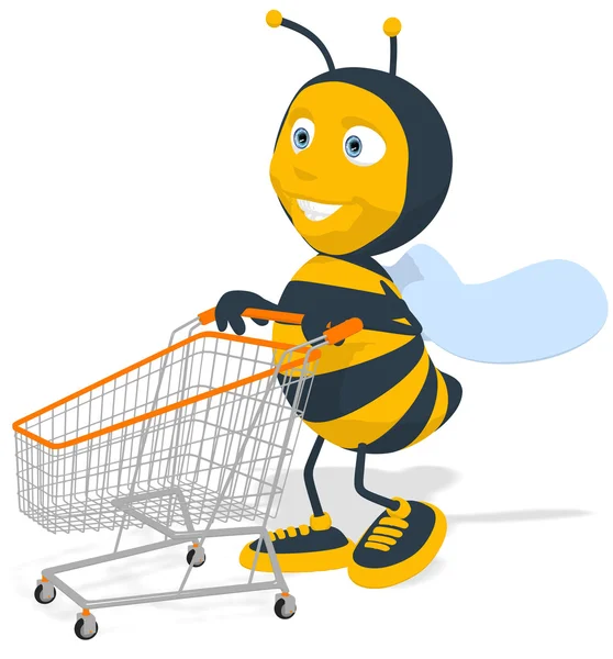 Весело Бджола, покупки — стокове фото