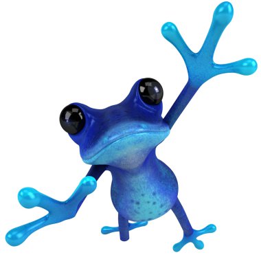 Jumping frog clipart