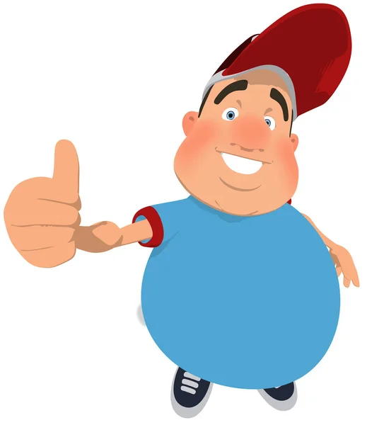 stock image Fat kid