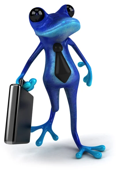 Niebieski firmy żaba — Zdjęcie stockowe