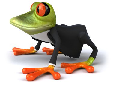 Funny frog clipart