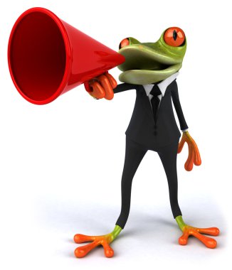 Frog speaker clipart