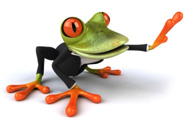 Funny frog clipart