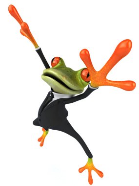 Jumping frog clipart