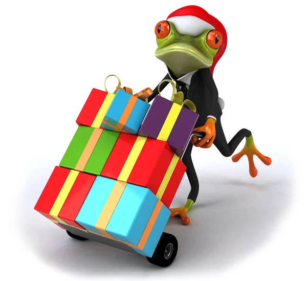 stock image Frog with gifts