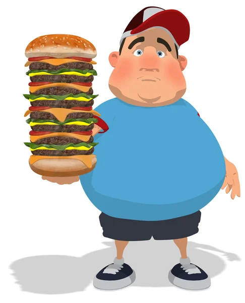 Niño con sobrepeso —  Fotos de Stock
