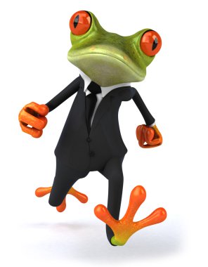 Businessman Frog clipart