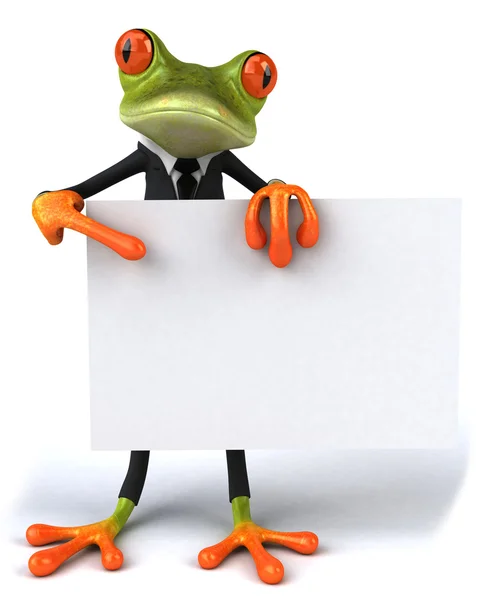 Бізнесмен жаба — стокове фото
