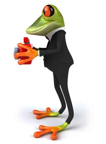 Лягушка-бизнесмен — стоковое фото