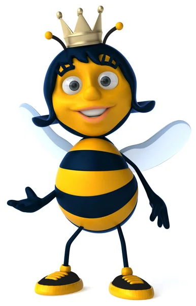 Amüsante Biene mit Corona — Stockfoto