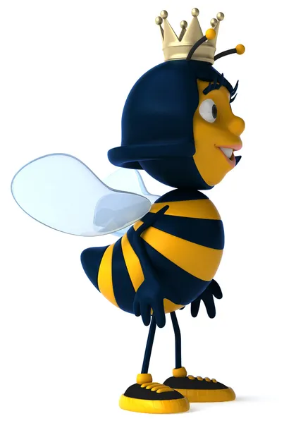Забавна бджола з короною — стокове фото