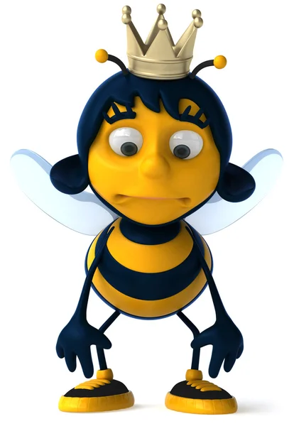 Amüsante Biene mit Corona — Stockfoto