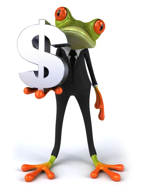 Cooll business frog — Stock Photo, Image