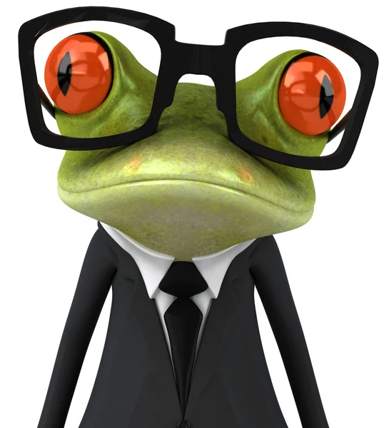 Cooll 비즈니스 개구리 — 스톡 사진