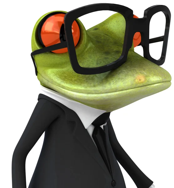 Cooll 비즈니스 개구리 — 스톡 사진