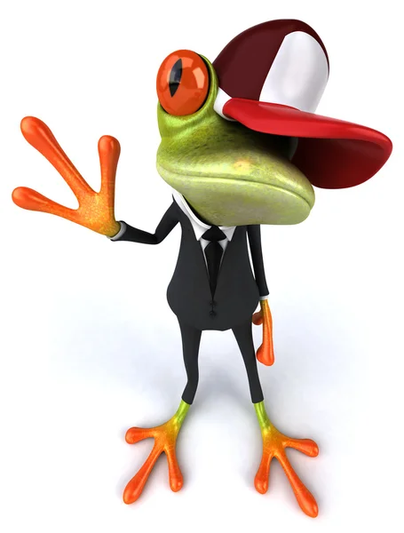 Frosch-Geschäftsmann — Stockfoto
