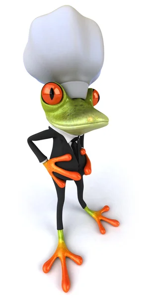 Szef kuchni żaba — Zdjęcie stockowe
