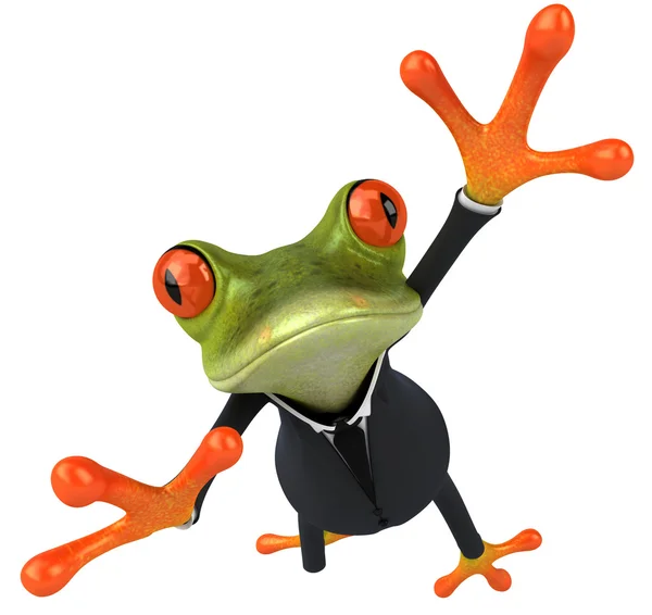 Бізнес жаба — стокове фото