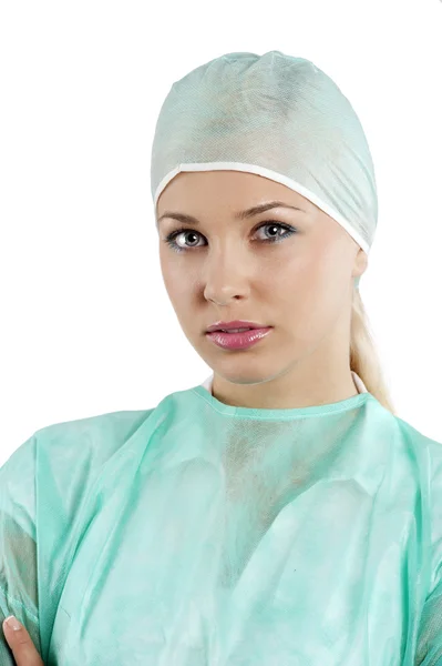 Junge Krankenschwester posiert — Stockfoto