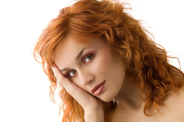 Bal Kızıl saçlı kız — Stok fotoğraf