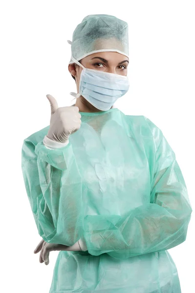 Doctor woman after operation — Stock Photo, Image
