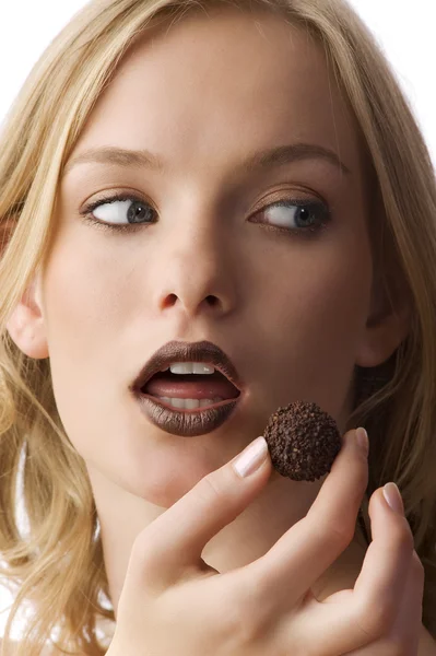 O chocolate doce — Fotografia de Stock