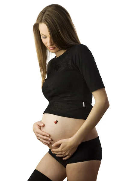 妊娠中、女性のバグ — ストック写真