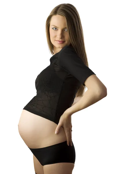 Красива вагітна — стокове фото