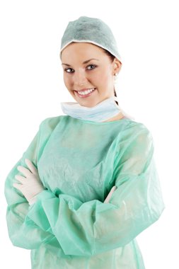 Smiling nurse clipart