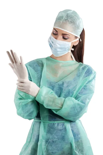 Assistente de cirurgia — Fotografia de Stock