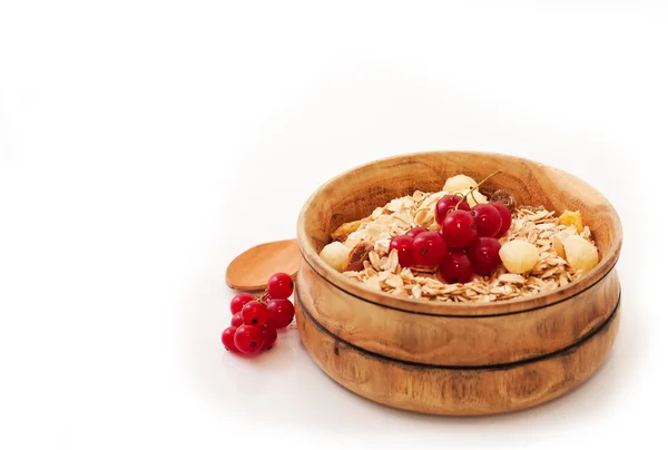 stock image Cereals with red currants