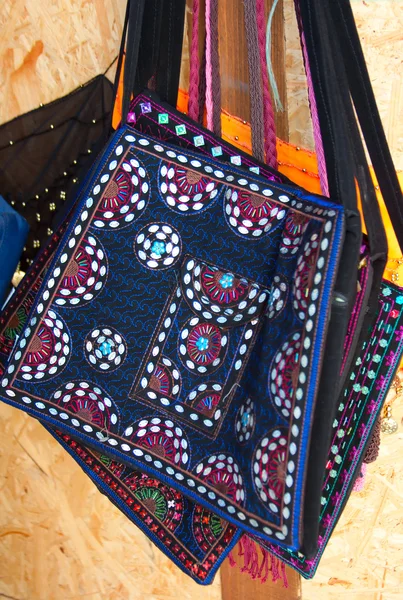 Ethnic bag made of cloth — Stock Photo, Image