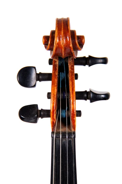 El violín del diapasón, aislado sobre un fondo blanco — Foto de Stock