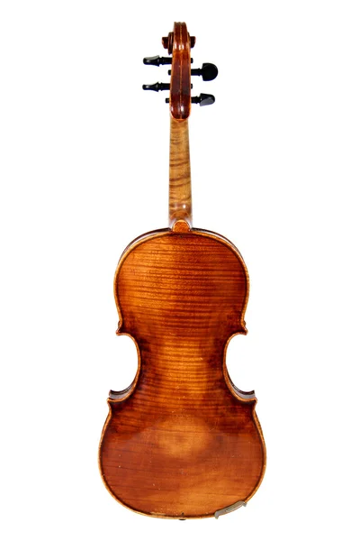 Old violin, isolated on a white background — Stock Photo, Image