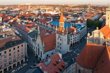 Old Munich city hall clipart