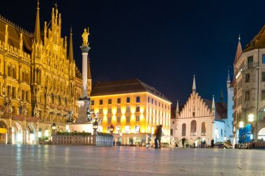 Old Munich city hall clipart