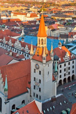 Old Munich city hall clipart