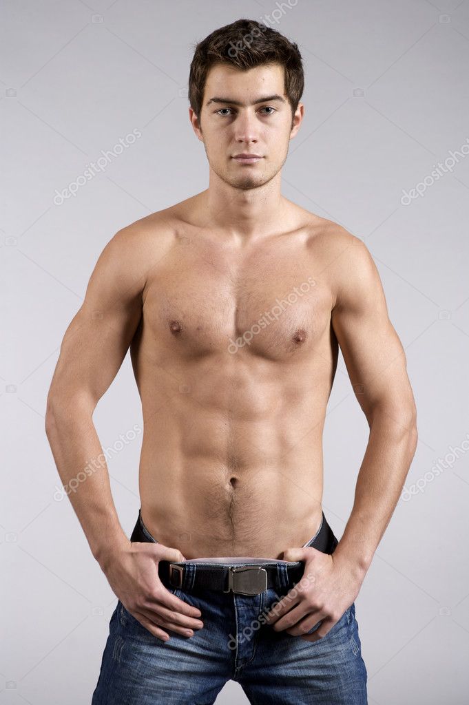 Nackte männliche Unterwäsche-Modelle
