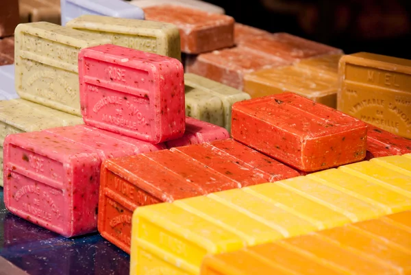 Sabonetes coloridos no Mercado de Nice — Fotografia de Stock