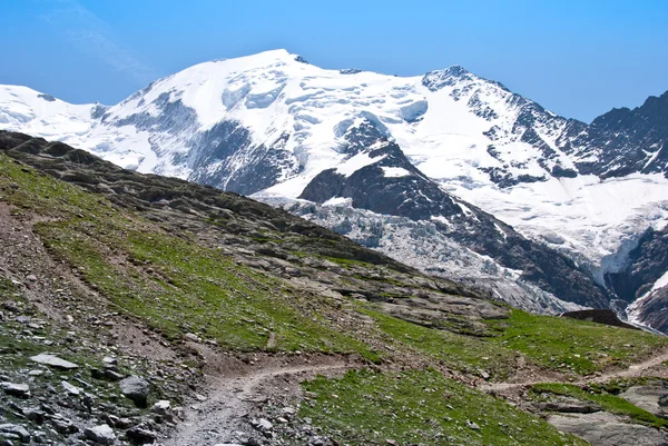 Mont Blanc massif nice view — Stock Photo, Image