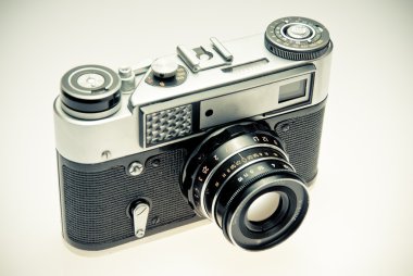 vintage tarzı eski fotoğraf kamera