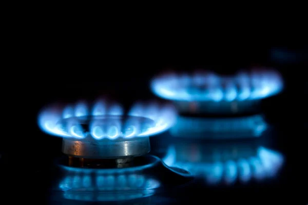 Two gas rings — Stock Photo, Image