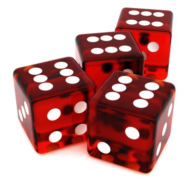 Red Dice clipart