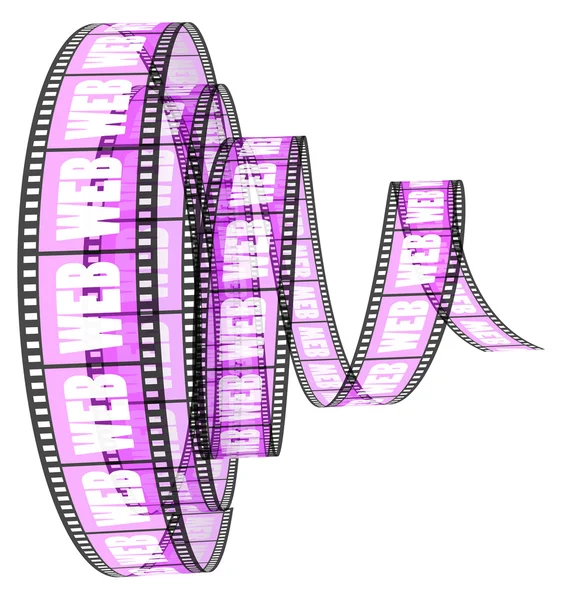 Film Segment with WEB word — Stock Photo, Image