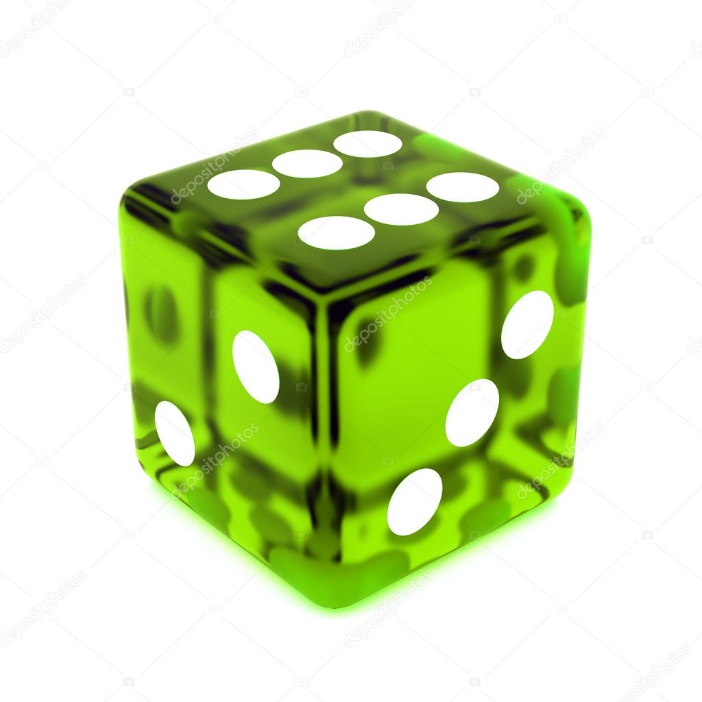 Green Dice — Stock Photo © Ijalin #5426703