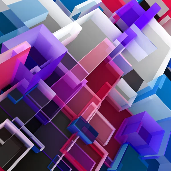 Abstract cloud of cubes — Stock Photo, Image