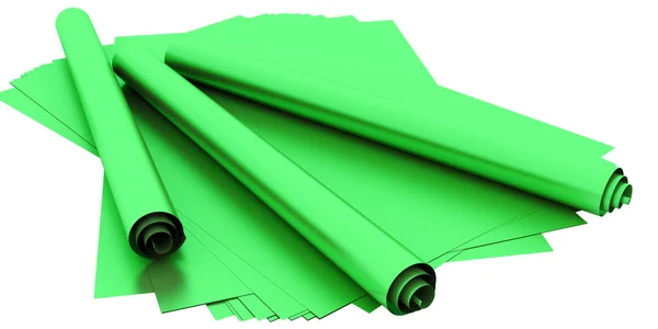 Зеленый свиток — стоковое фото