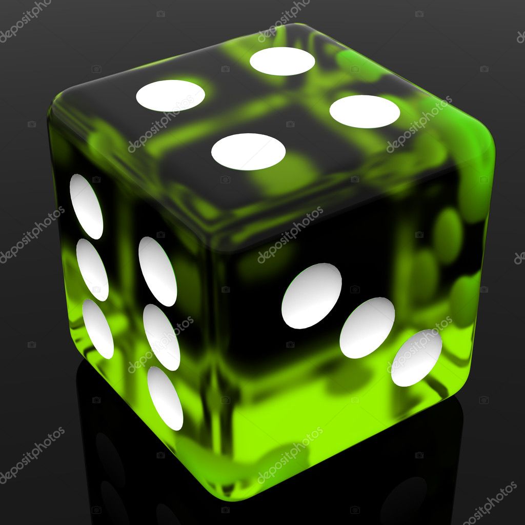 Green Dice — Stock Photo © Ijalin 5475185