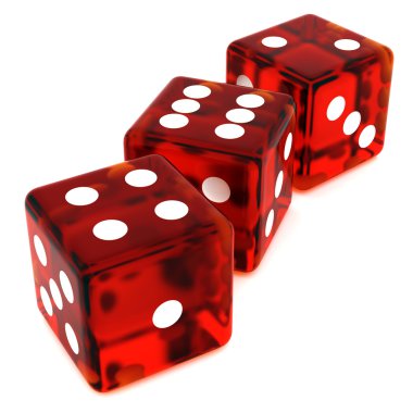 Red Dice clipart