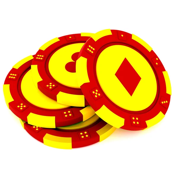 Casino-Wertmarken — Stockfoto